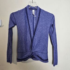 Ivivva Lululemon Own the Move Twist Wrap Long Sleeve Shirt Girls Purple Size 10